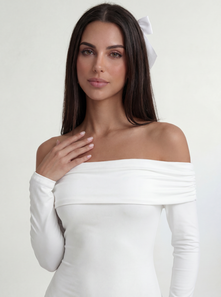 White Roselle Dress