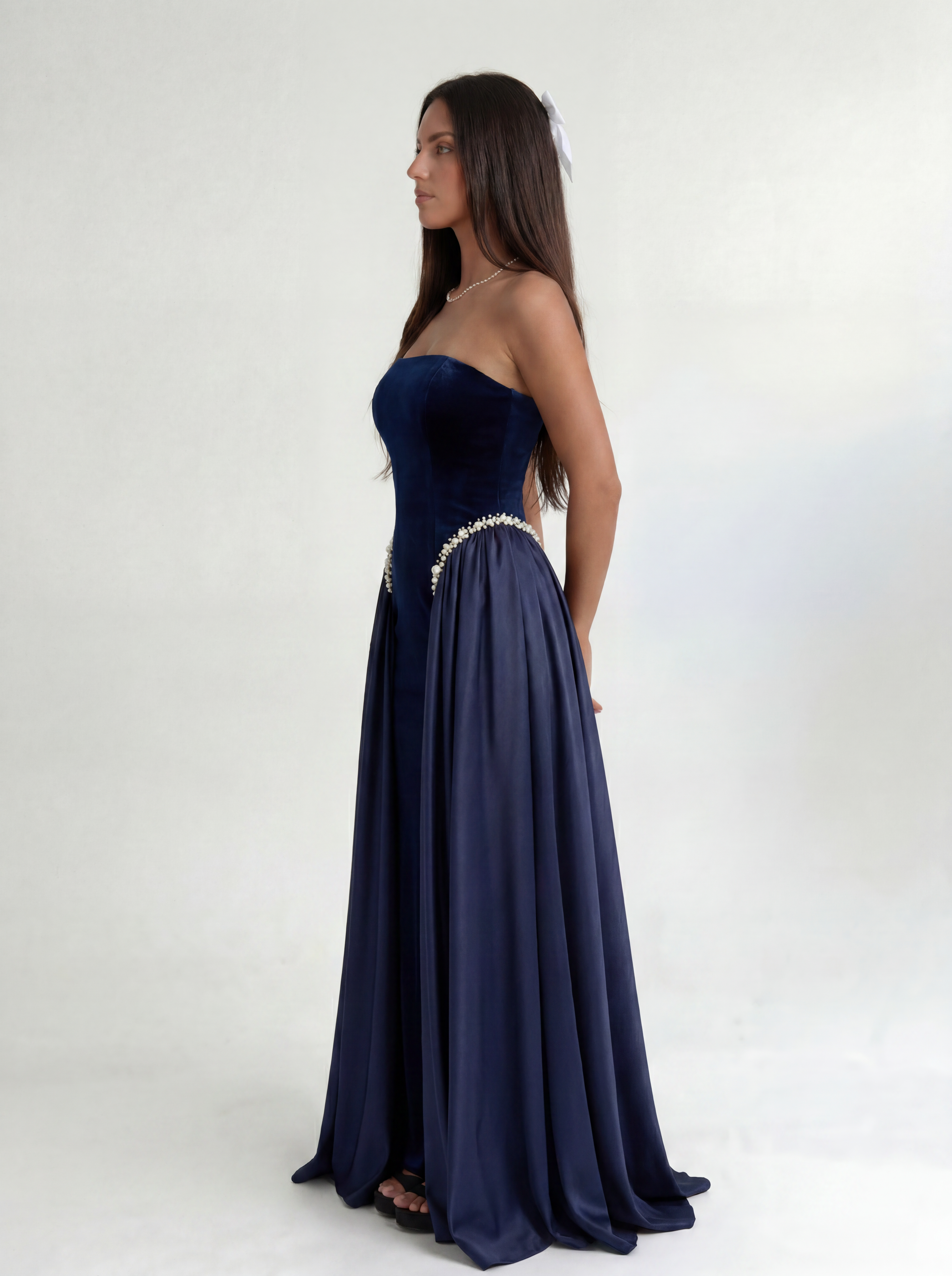 Navy Blue Midnight Grace Gown