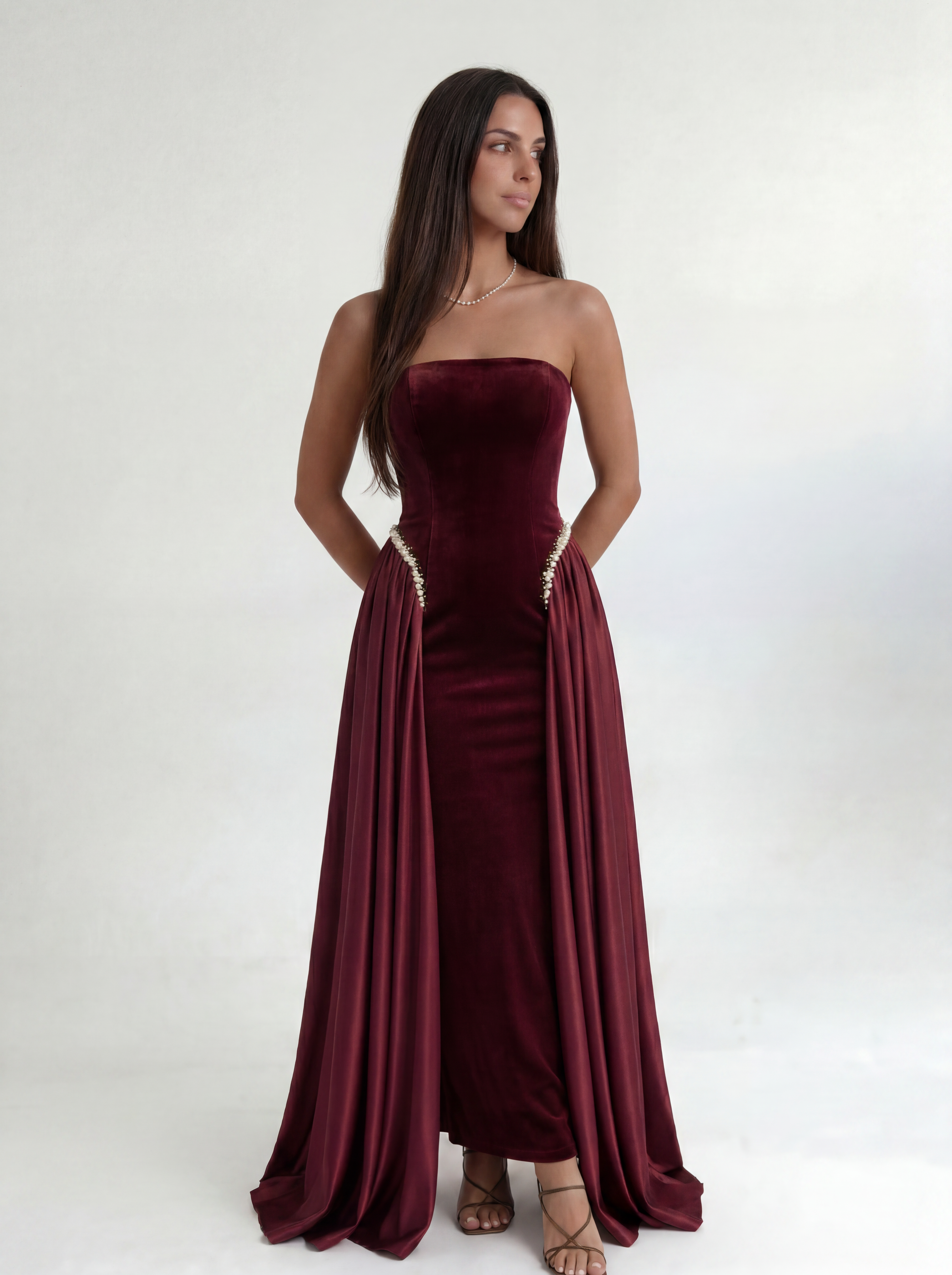 Burgundy Midnight Grace Gown