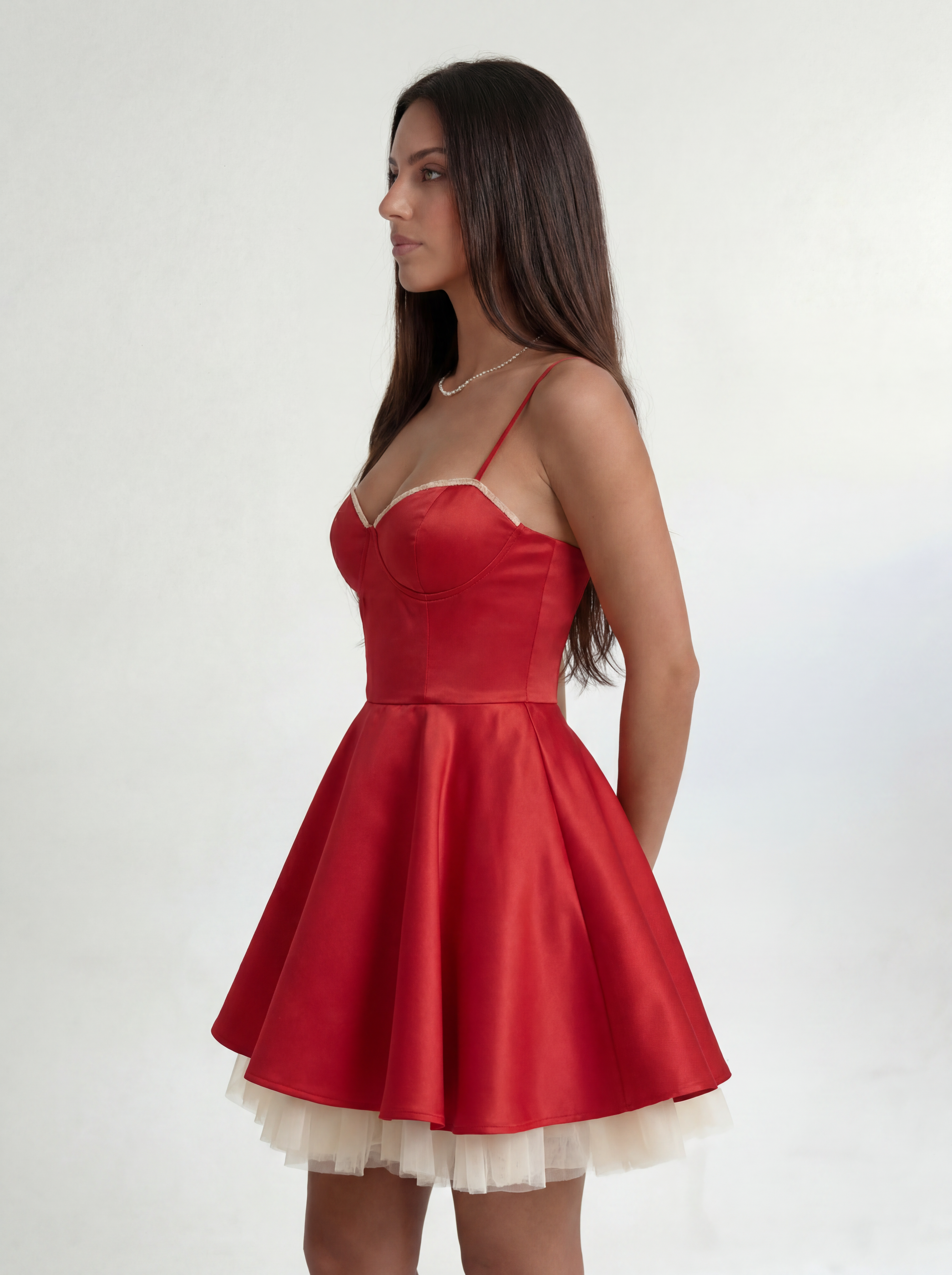 Red Eclipse Layer Dress