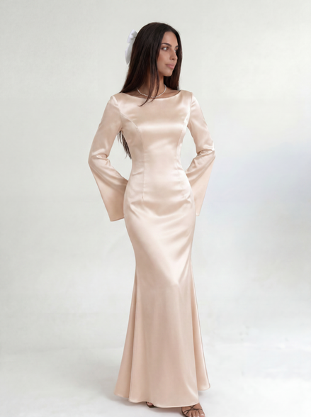 Beige Marcelline Dress