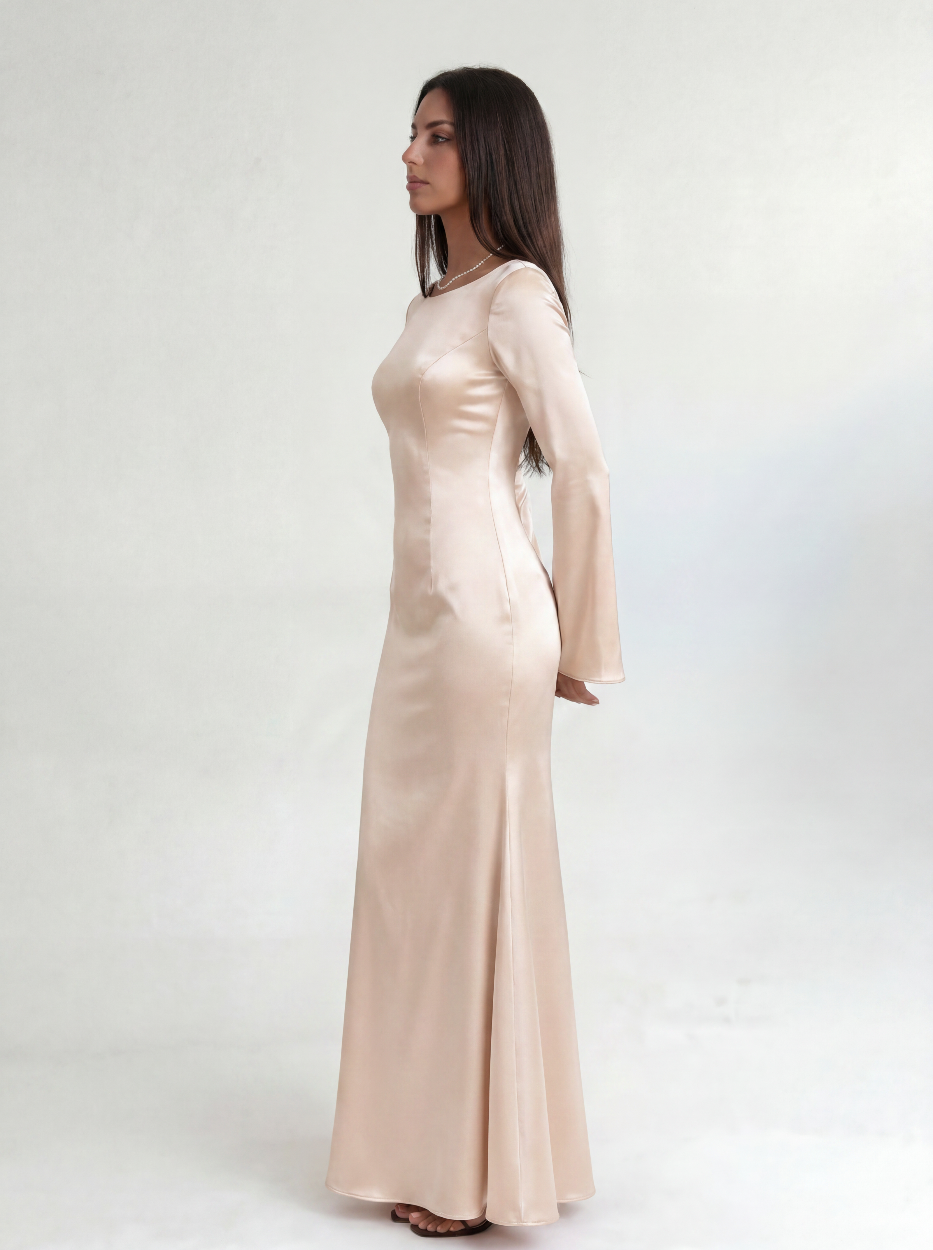 Beige Marcelline Dress