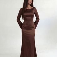 Brown Marcelline Dress