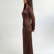 Brown Marcelline Dress