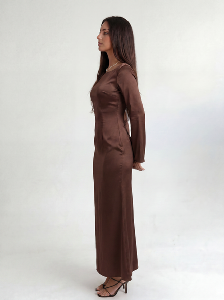 Brown Marcelline Dress