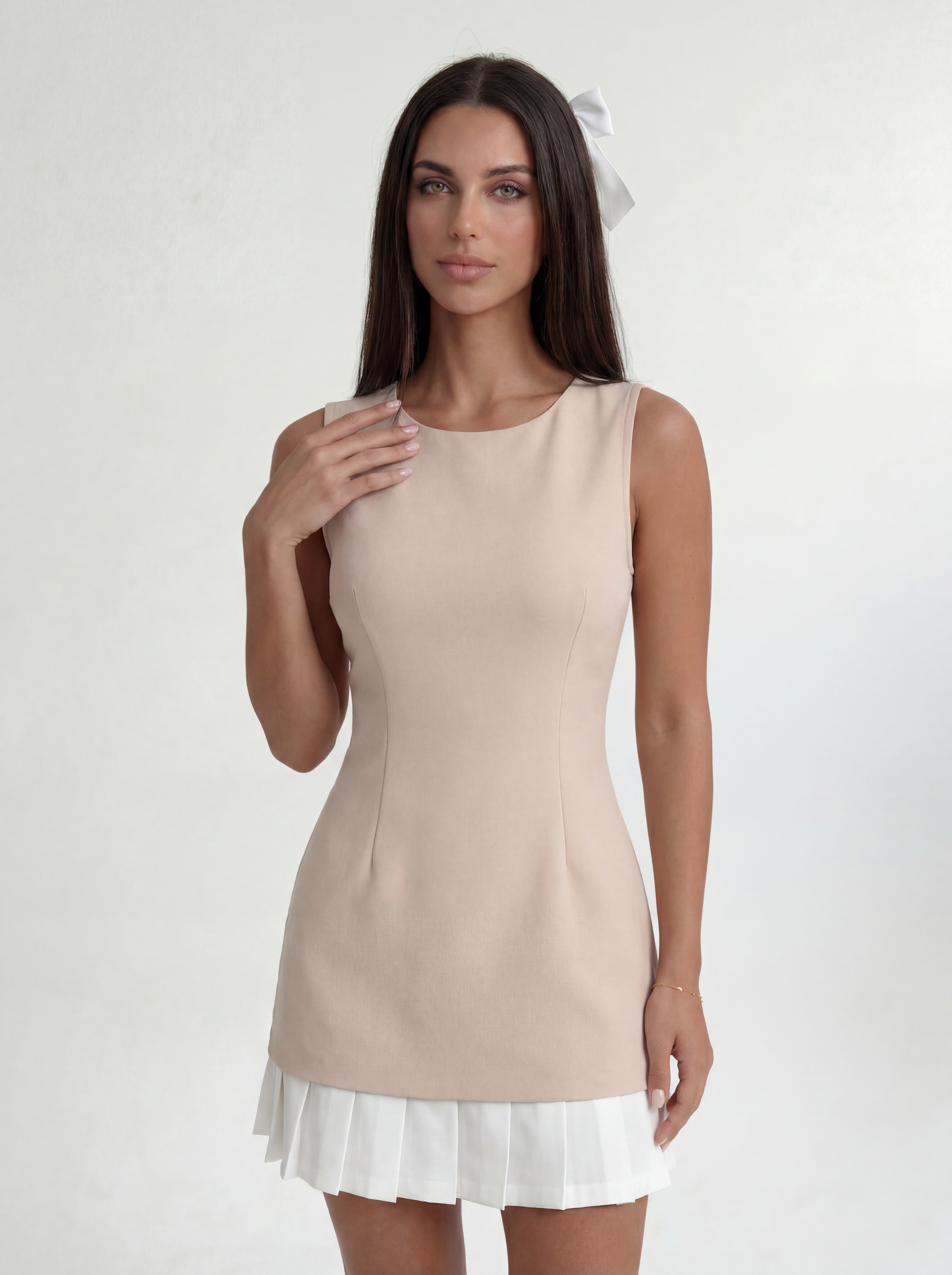 Beige Noiréa Dress