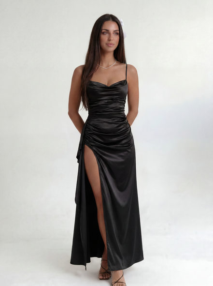 Black Scarlet Siren Gown