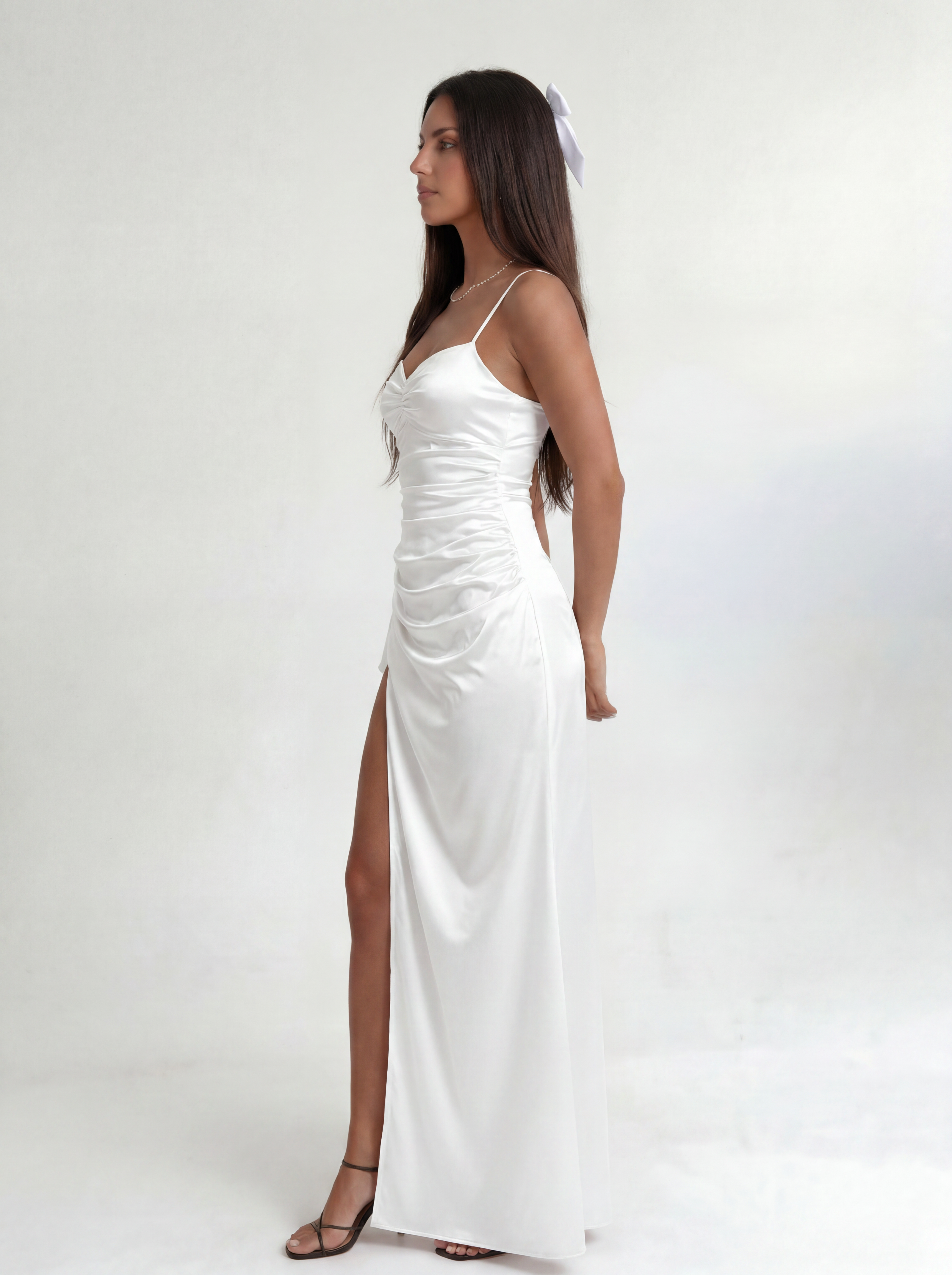 White Scarlet Siren Gown