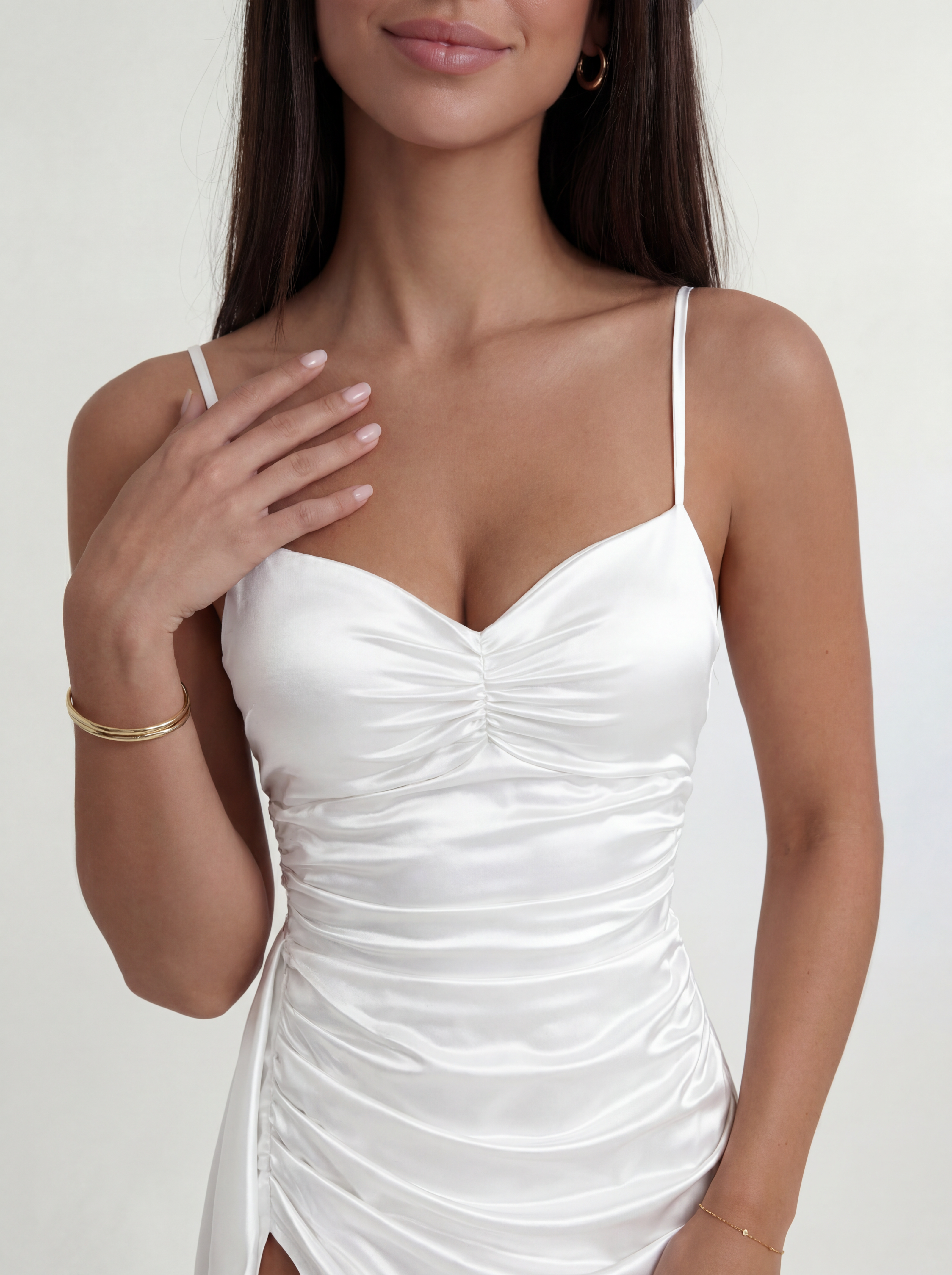 White Scarlet Siren Gown