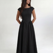 Black Ivory Silhouette Dress