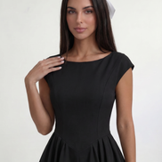 Black Ivory Silhouette Dress