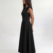 Black Ivory Silhouette Dress