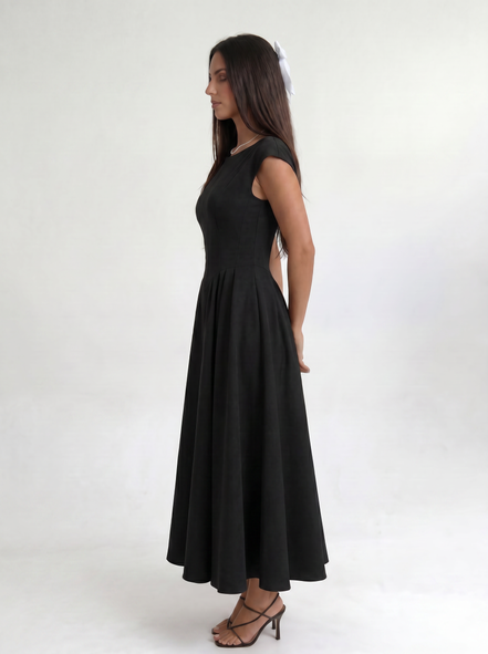 Black Ivory Silhouette Dress