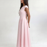 Pink Ivory Silhouette Dress