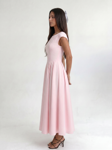 Pink Ivory Silhouette Dress