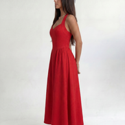 Red Solenne Dress