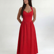 Red Solenne Dress