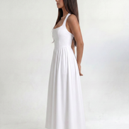 White Solenne Dress