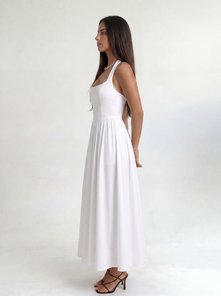 White Solenne Dress