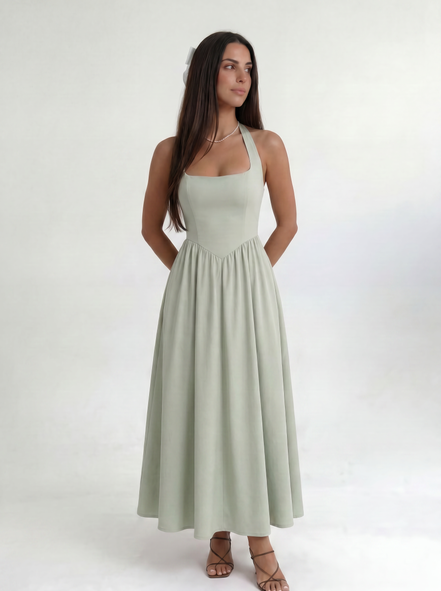 Green Solenne Dress