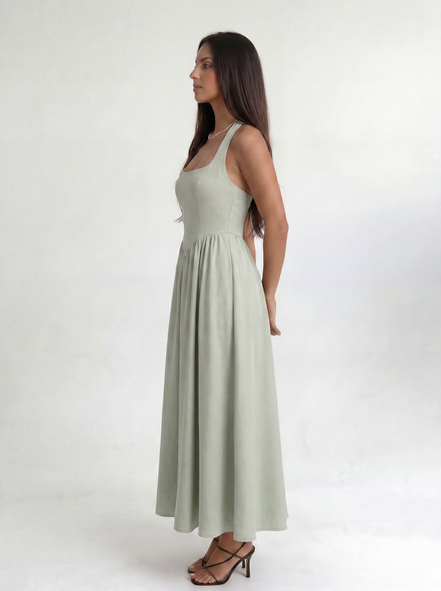 Green Solenne Dress