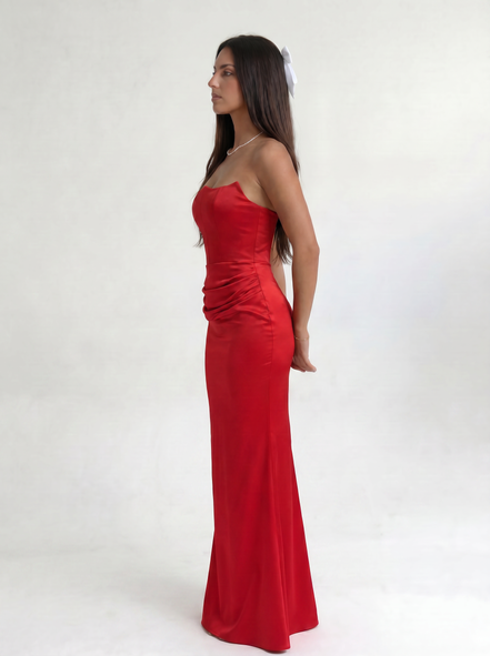 Red Midnight Contour Gown