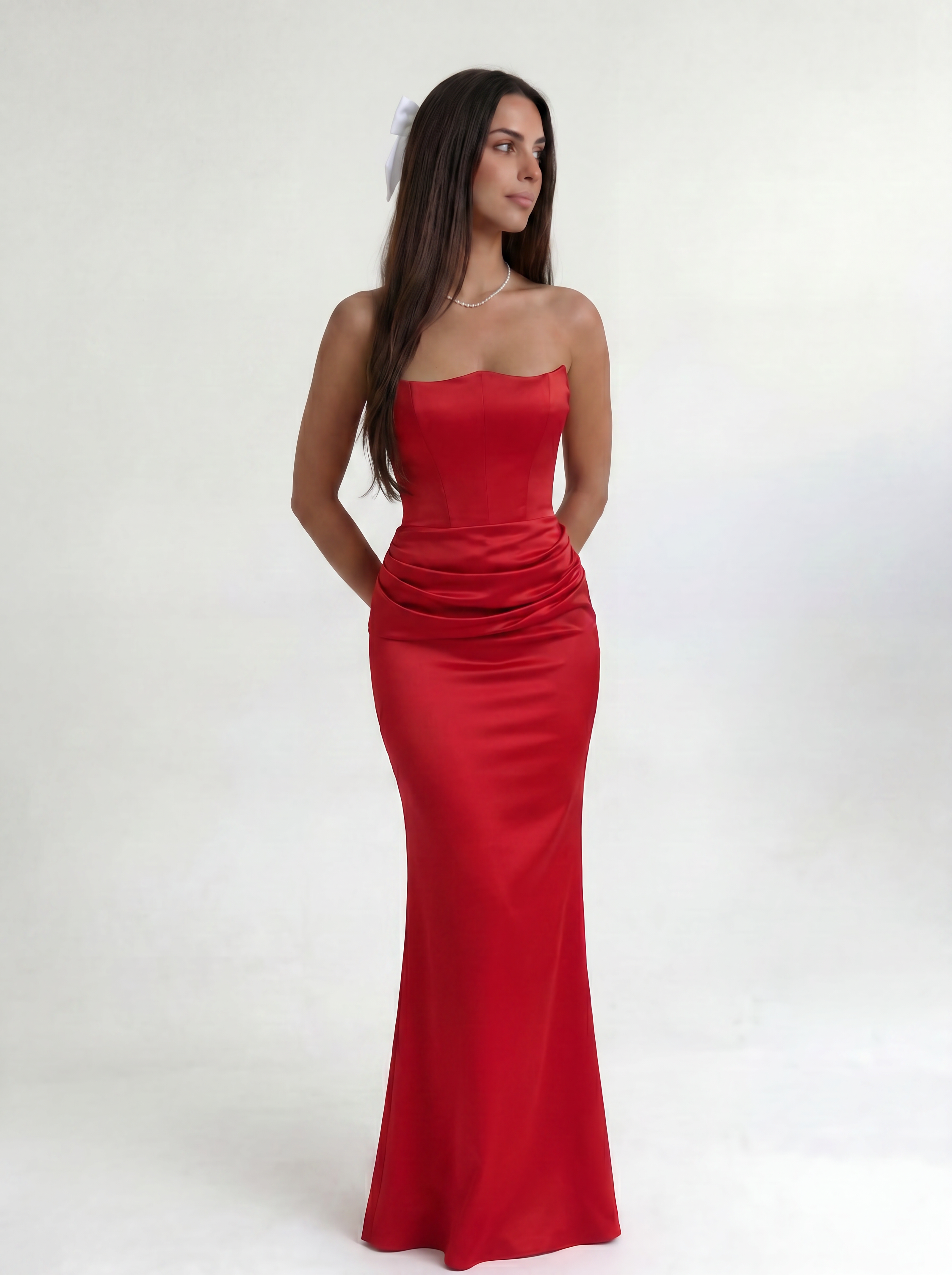 Red Midnight Contour Gown