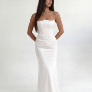 White Midnight Contour Gown