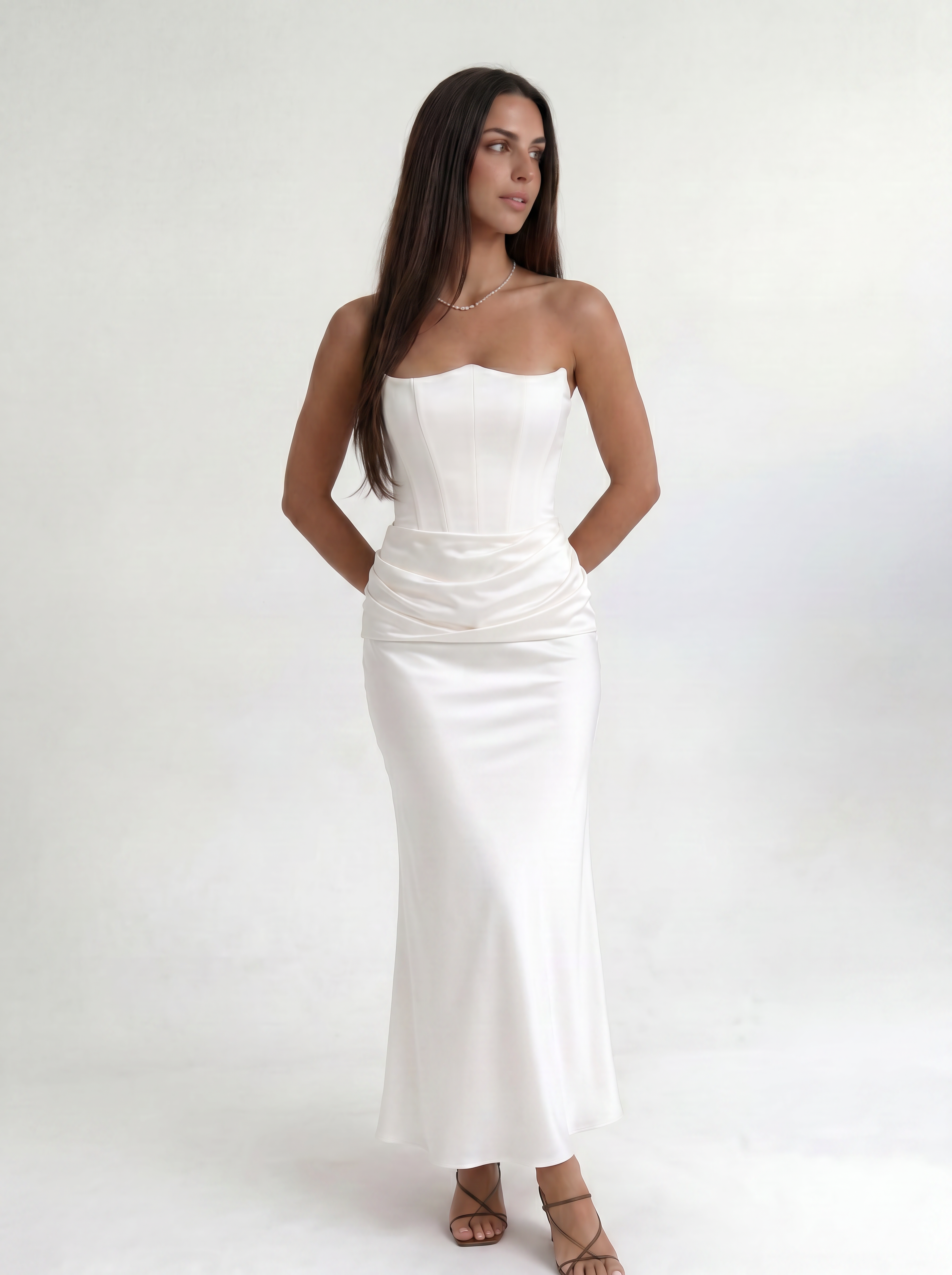 White Midnight Contour Gown