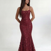 Red Noir Éclipse Gown