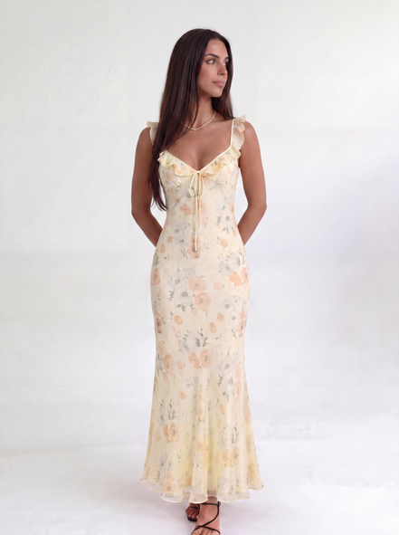 Yellow Amaryse Maxi Dress