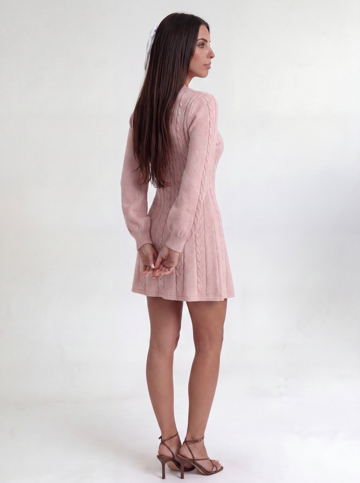 Pink Odalie Blush Knit Mini Dress