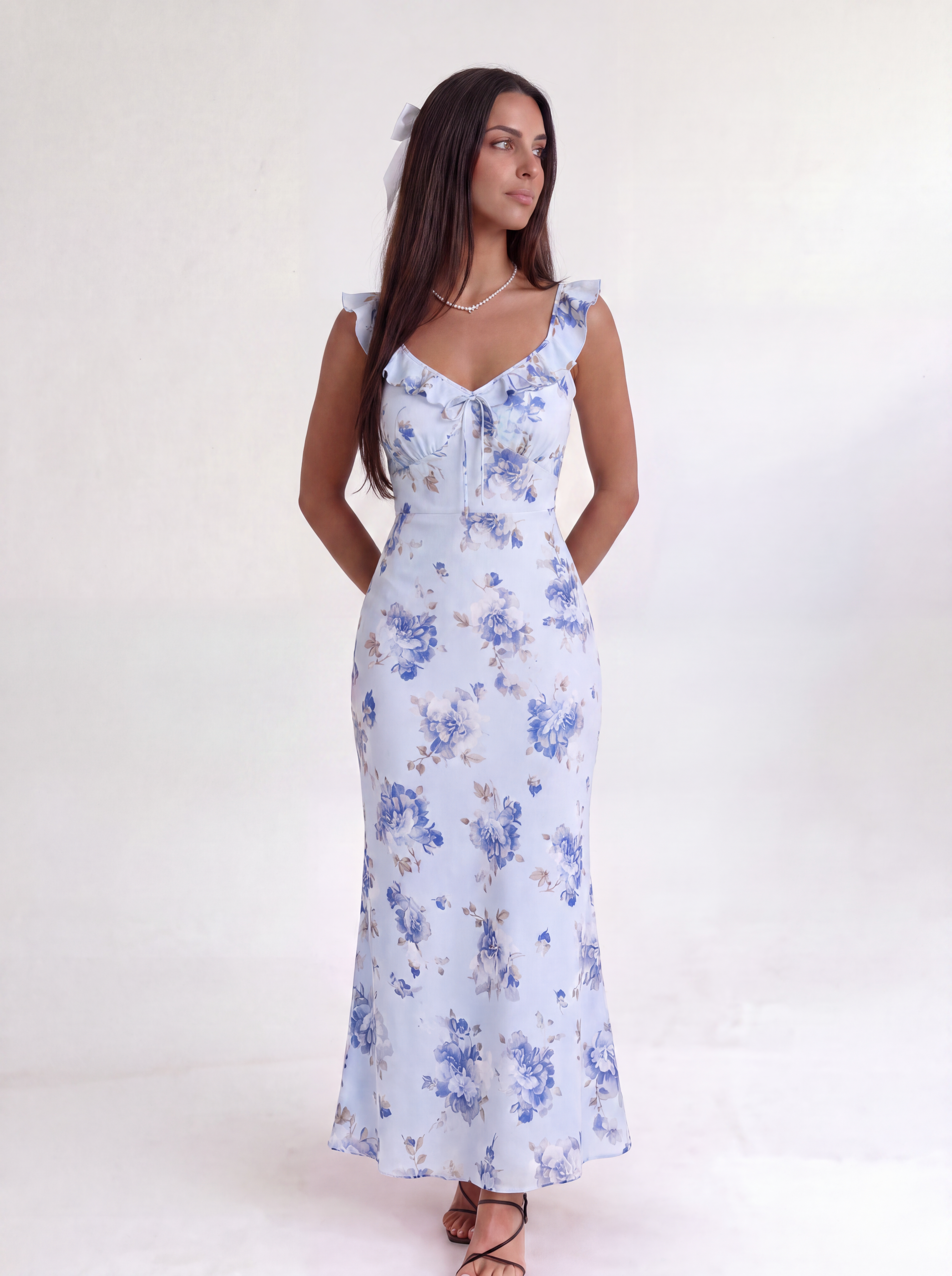 Blue Amaryse Maxi Dress