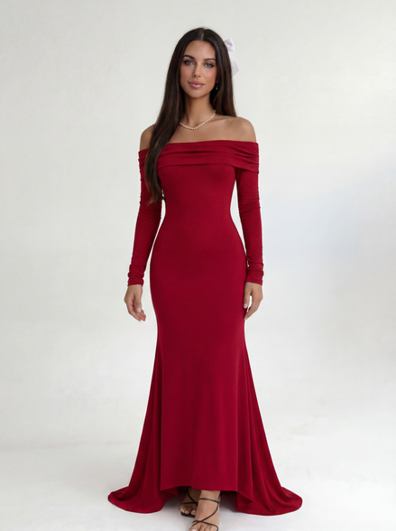 Red Roselle Dress
