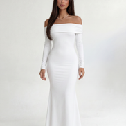 White Roselle Dress