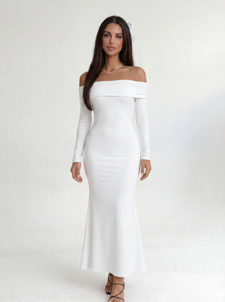 White Roselle Dress