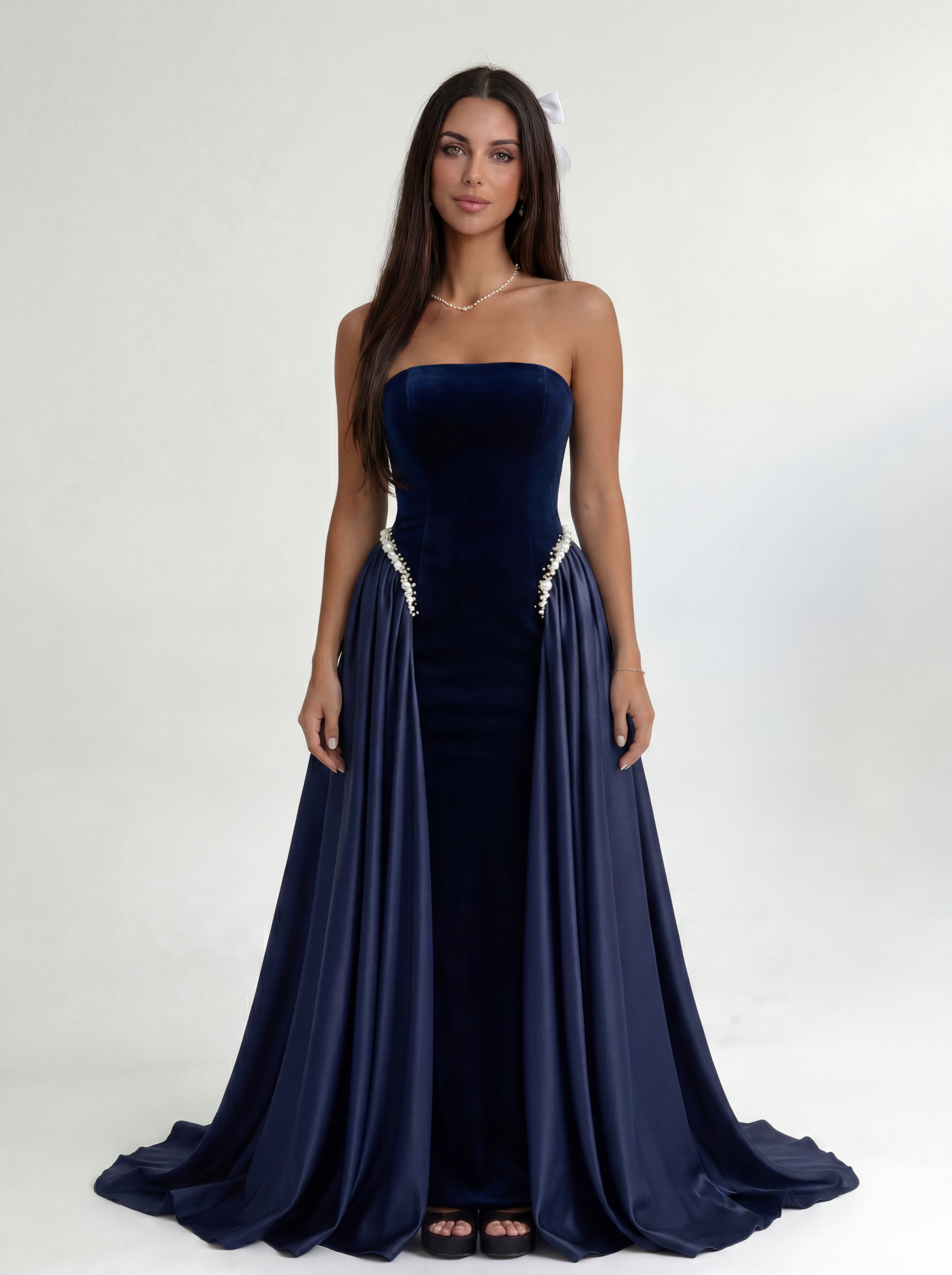 Navy Blue Midnight Grace Gown