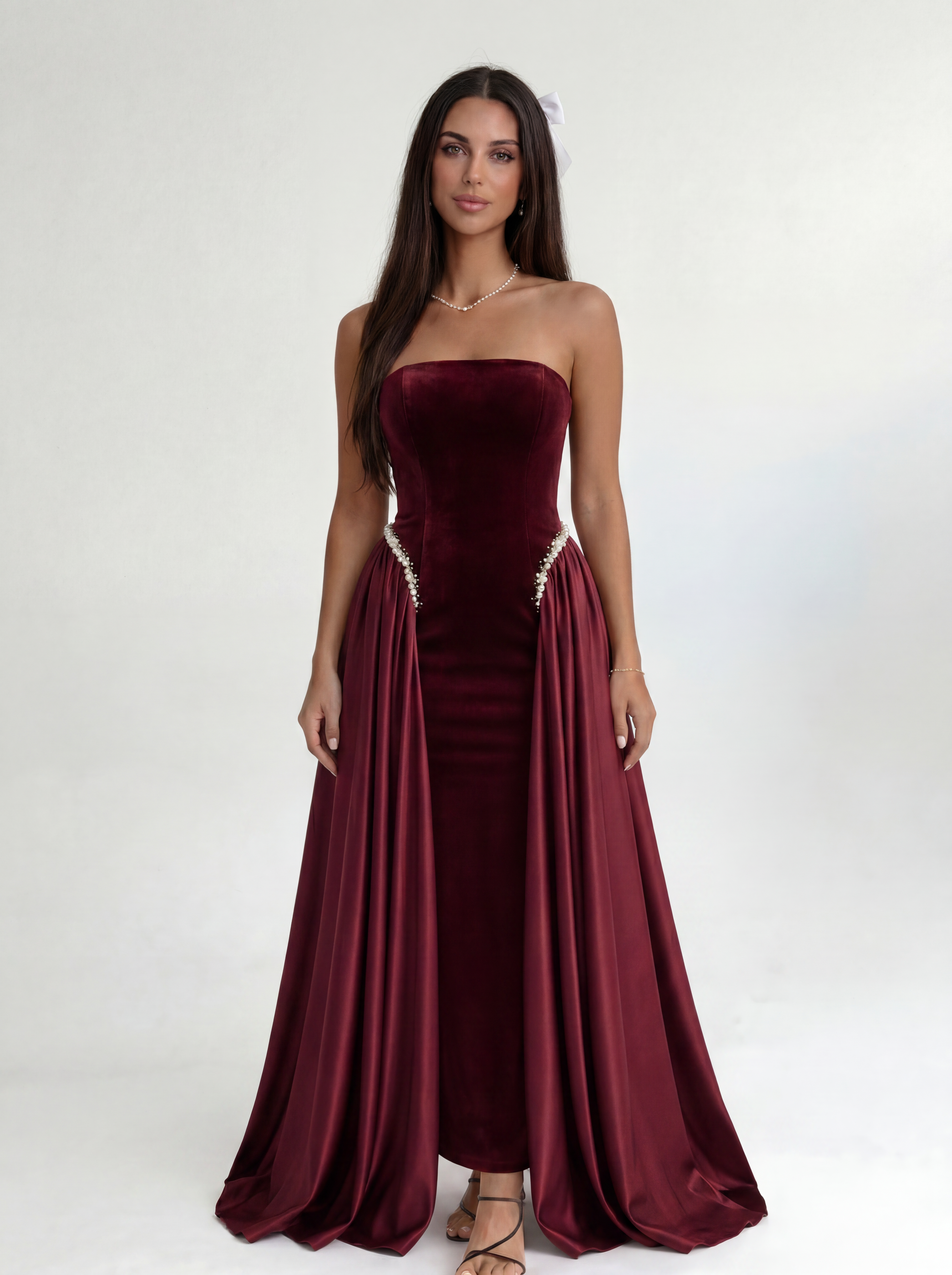 Cavelle Noire – Burgundy Midnight Grace Gown