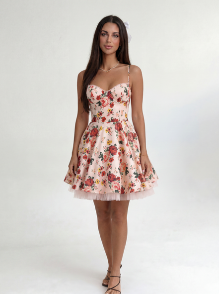 Floral Eclipse Layer Dress
