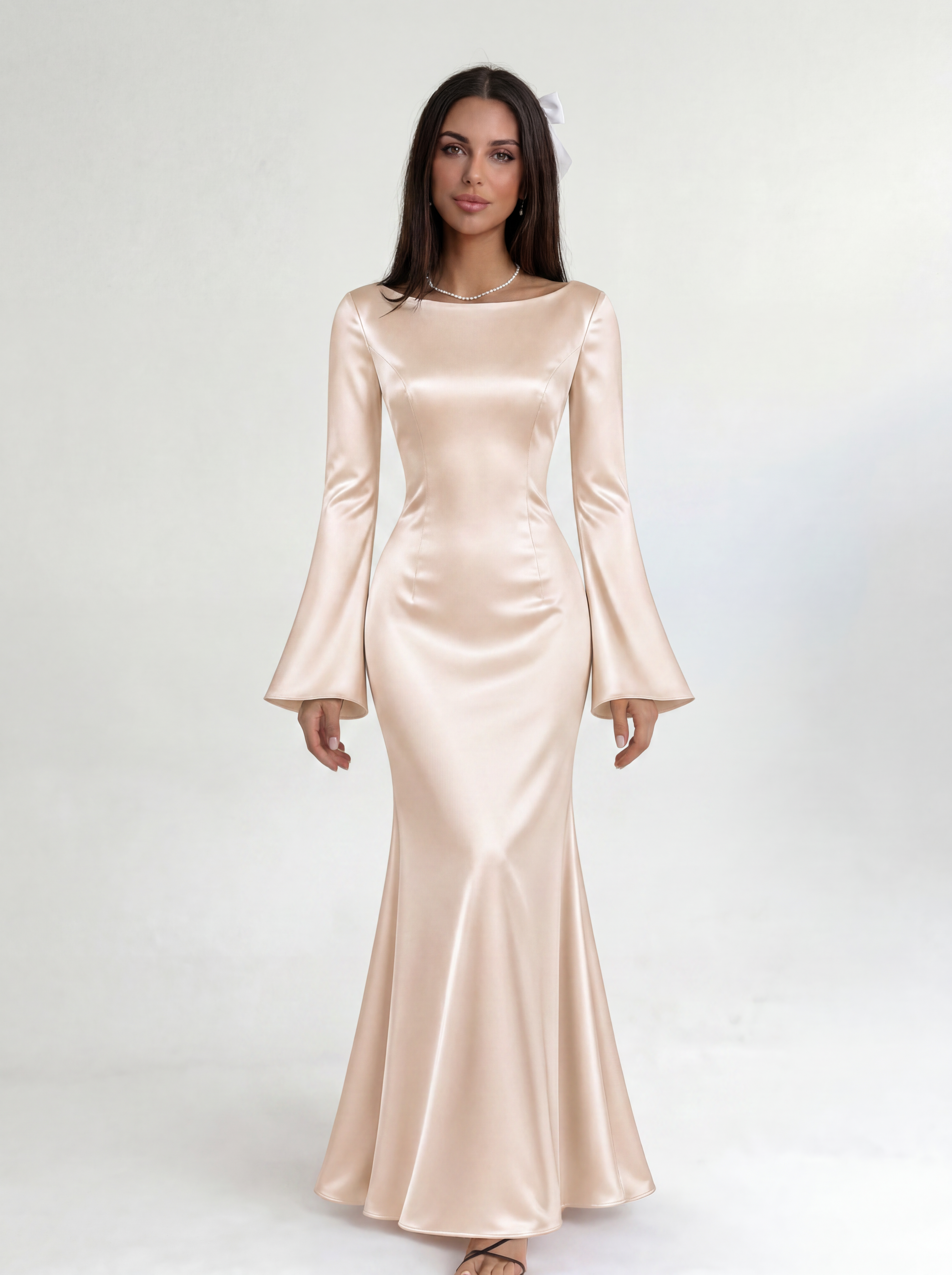 Beige Marcelline Dress