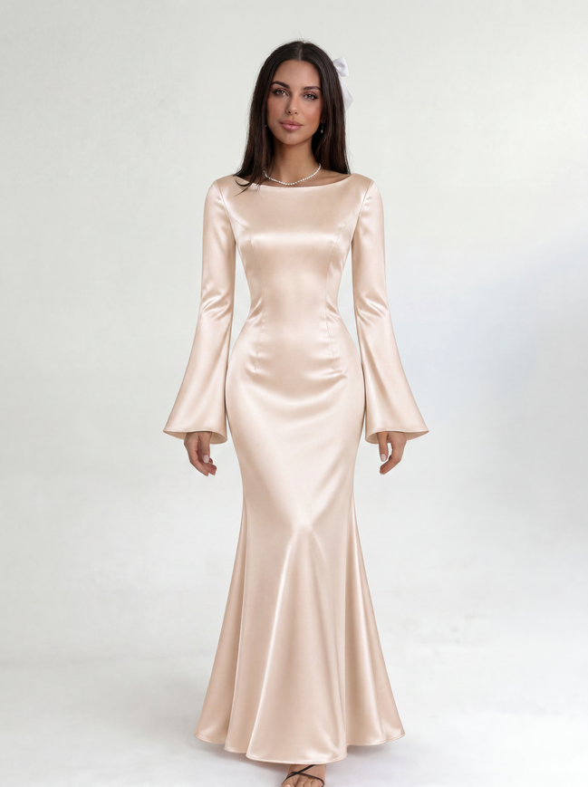 Beige Marcelline Dress