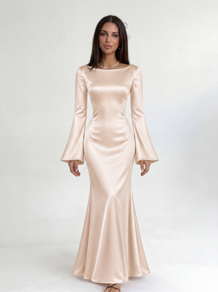 Beige Marcelline Dress