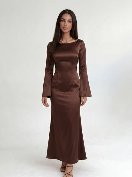 Brown Marcelline Dress