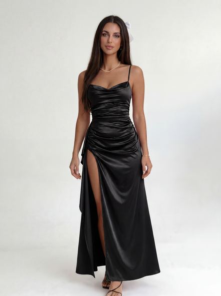 Black Scarlet Siren Gown