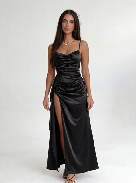 Black Scarlet Siren Gown