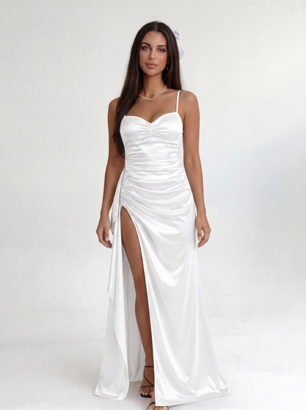 White Scarlet Siren Gown