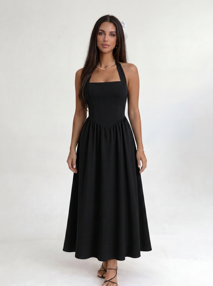 Black Solenne Dress