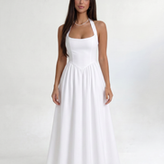 White Solenne Dress