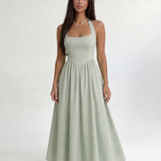 Green Solenne Dress