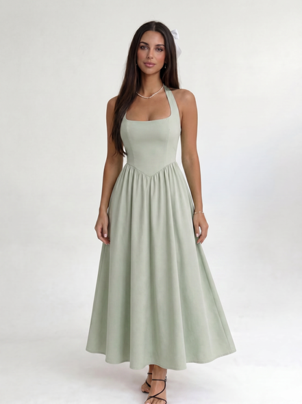 Green Solenne Dress
